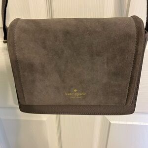 Kate Spade Dark Gray Suede Bag